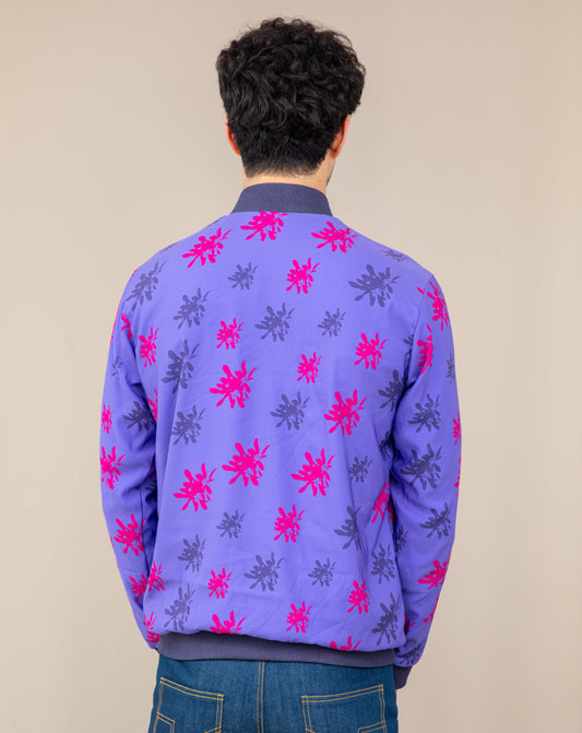 FLORAL PRINTED BOMBER JACKET MEN