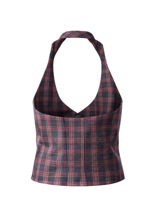 Premium Tartan Co-Ord Set – Women Waistcoat + Pleated Trouser