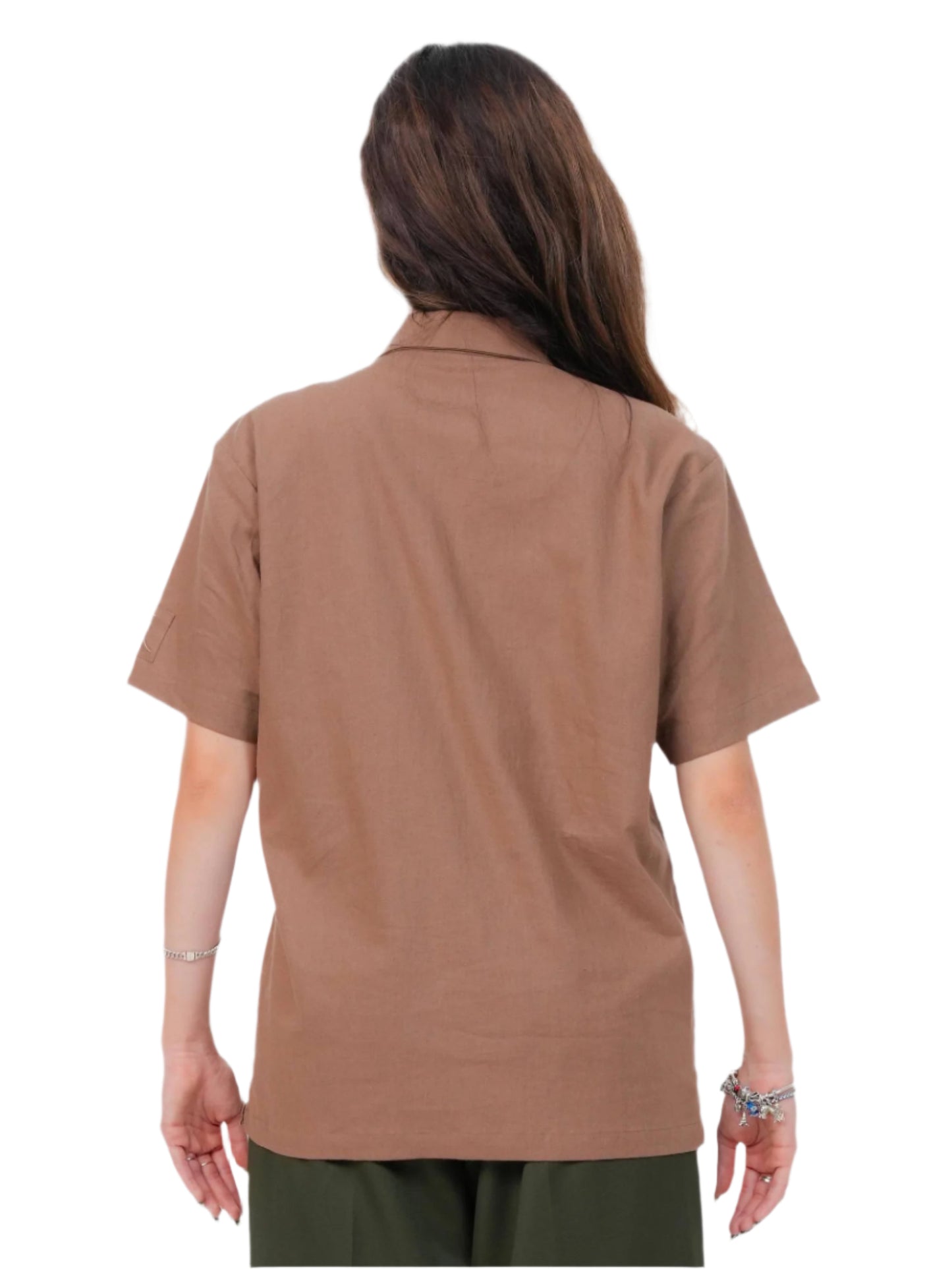 DESSERT BLOOM SHIRT WOMEN | CAMP COLLAR SHIRT | CASUAL WEAR | EMBROIDERED SHIRT | JANTAKUMARI
