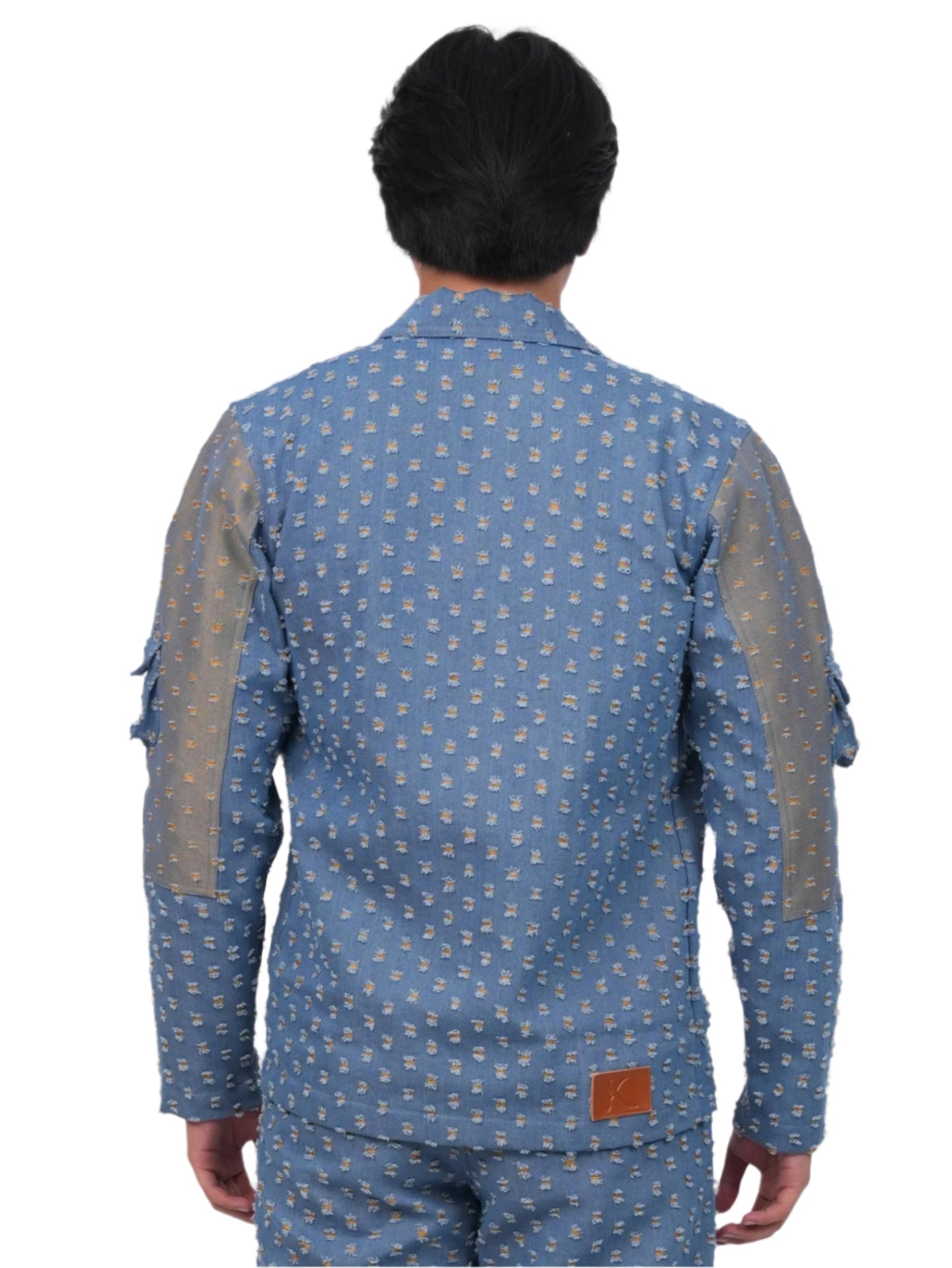 GLIDED FRAY DENIM JACKET MEN | DENIM JACKET | JANTAKUMARI