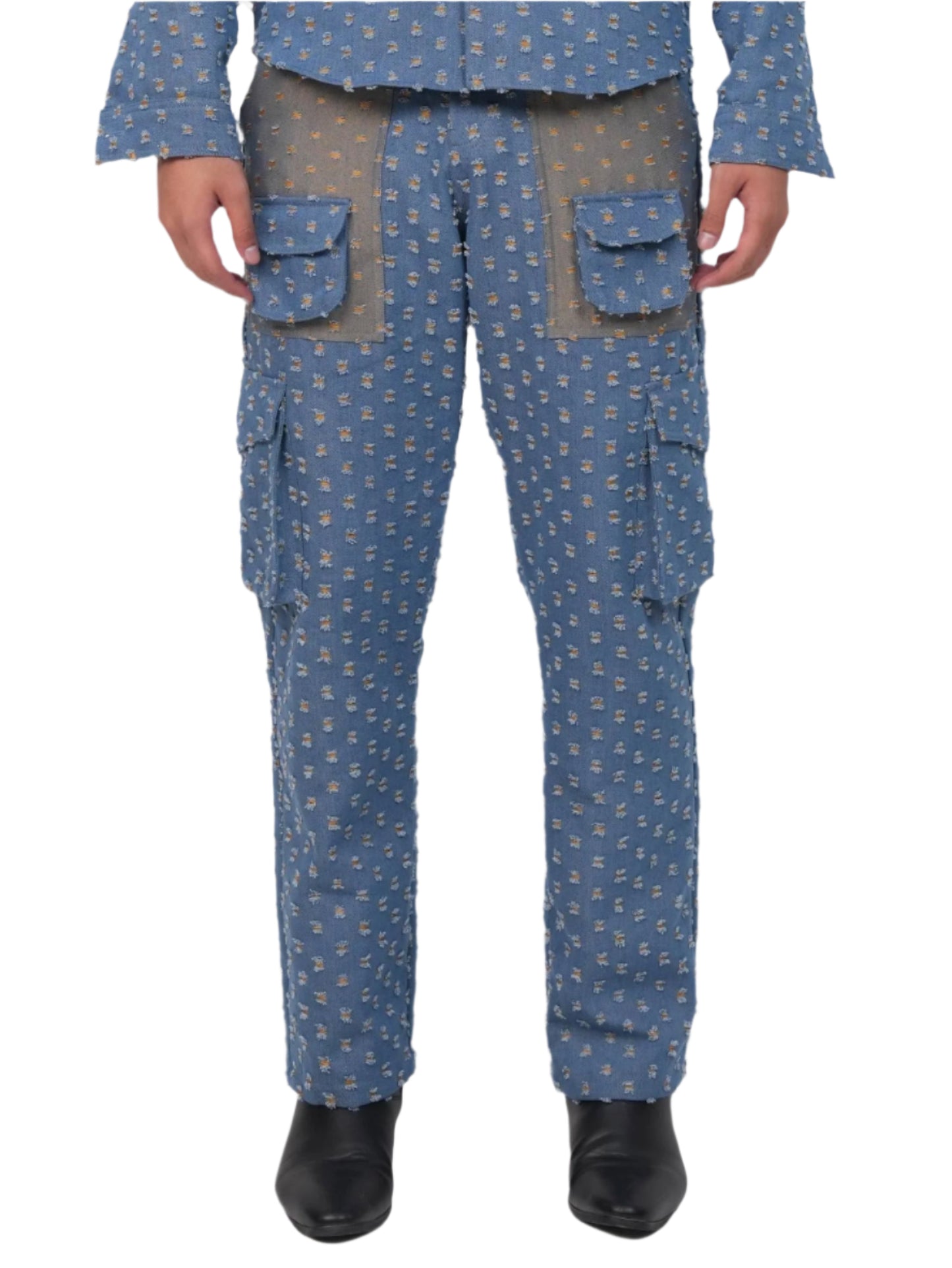 GLIDED FRAY DENIM TROUSER MEN | DENIM PANTS | JANTAKUMARI