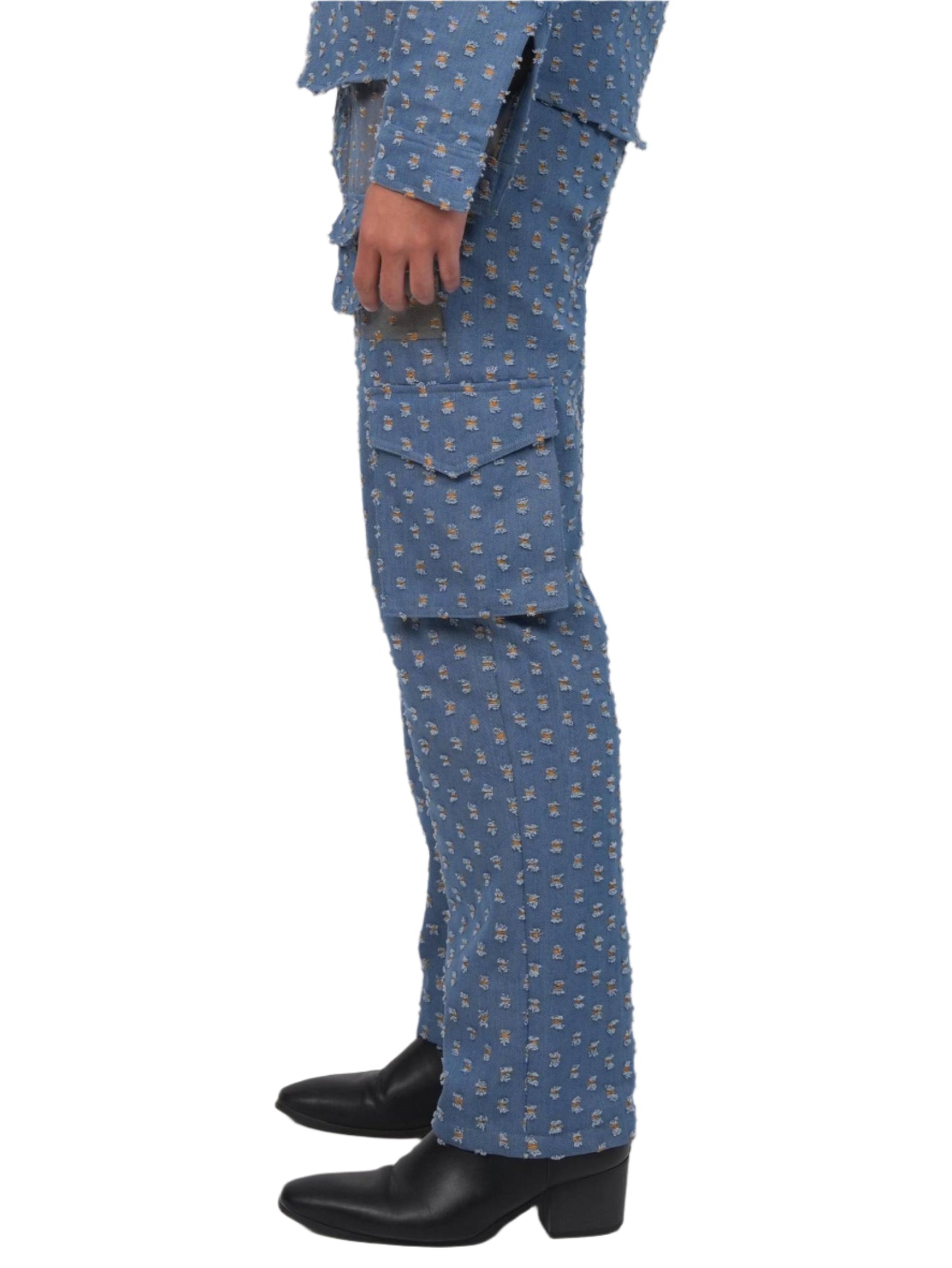 GLIDED FRAY DENIM TROUSER MEN | DENIM PANTS | JANTAKUMARI