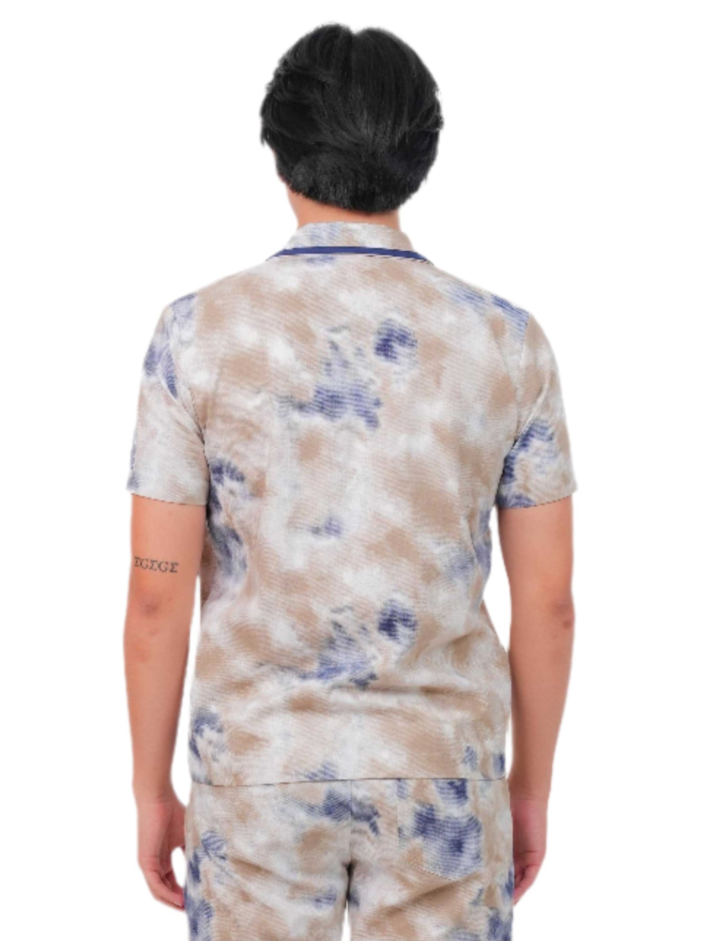 MARBLEWAVE SHIRT MEN | CAMP COLLAR | CASUAL WEAR | EVERYDAY WEAR