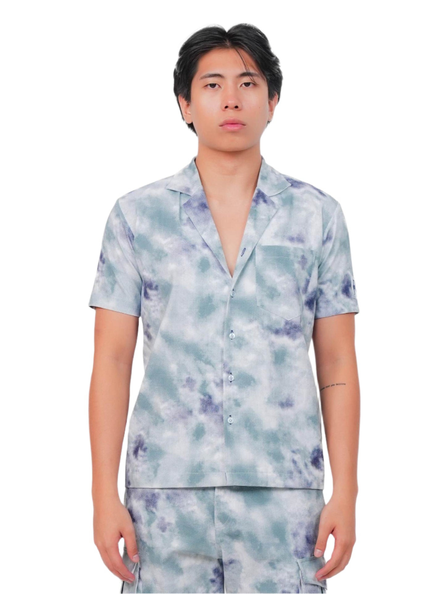 MARBLE TIE DYE CAMP SHIRT MEN | CAMP SHIRT| DAILY WEAR | JANTAKUMARI