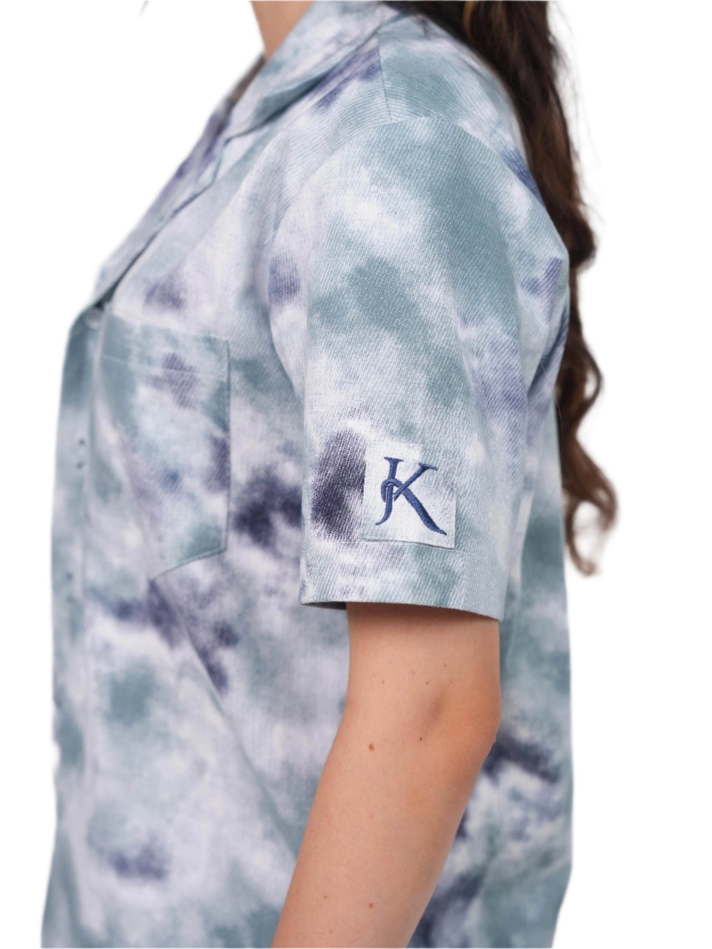 MARBLE TIE DYE CAMP SHIRT WOMEN | CAMP SHIRT WOMEN | DAILY WEAR | JANTAKUMARI