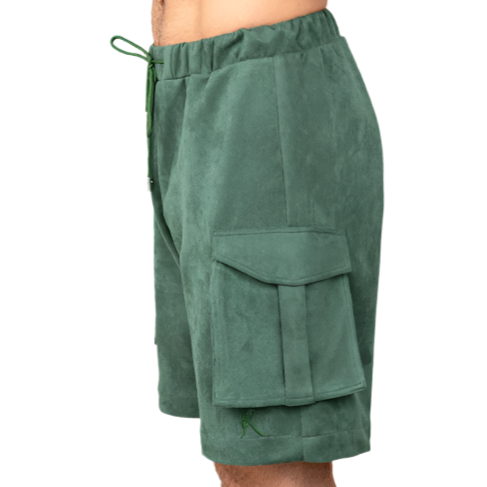 OLIVE GREEN CARGO SHORT - Janta Kumari