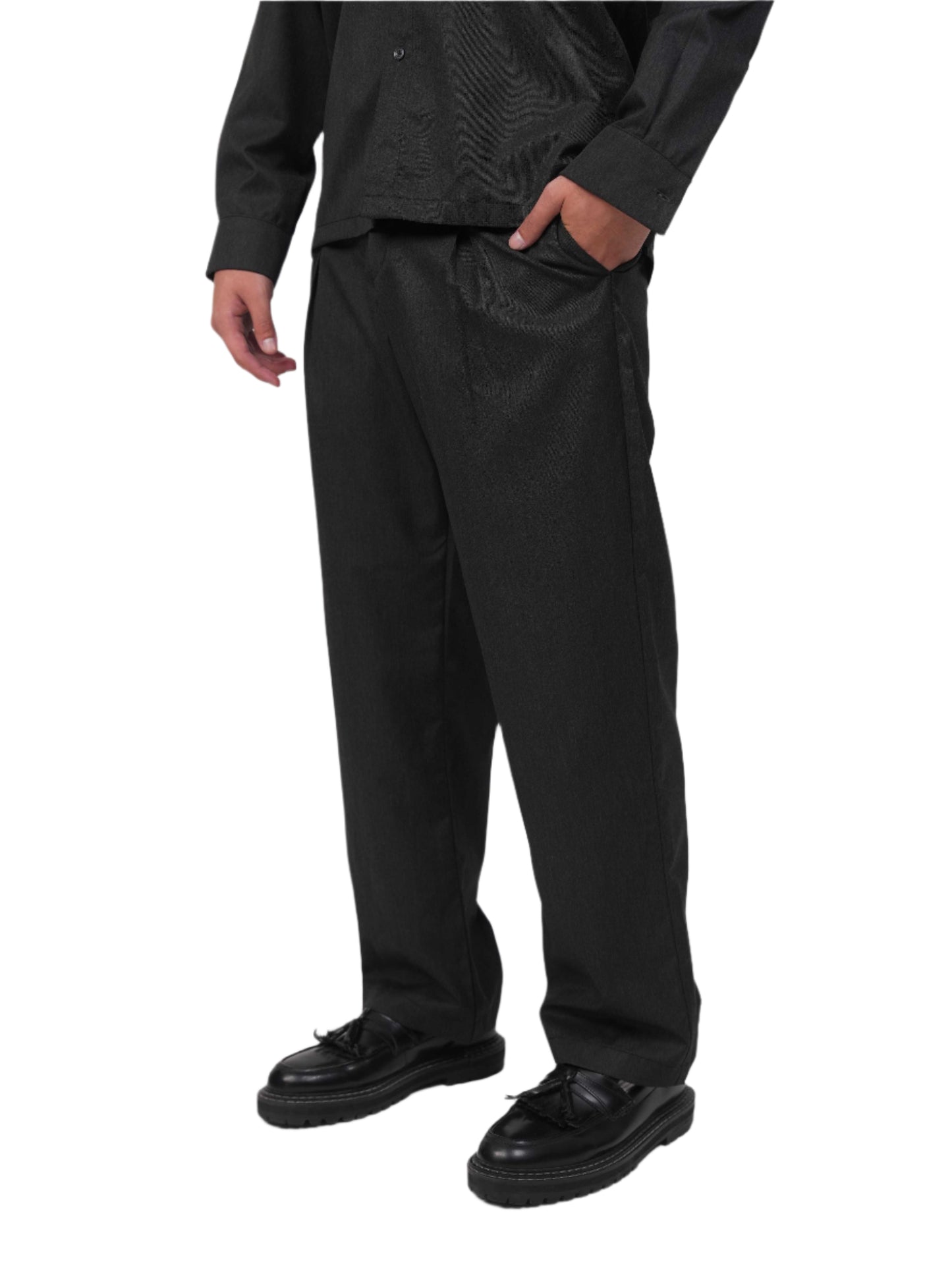 SLATE PLEATED PANTS MEN | FORMAL PANTS | EVERYDAY WEAR | JANTAKUMARI