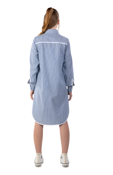 Stripe Shirt Dress | Long Shirt Dress | Janta Kumari