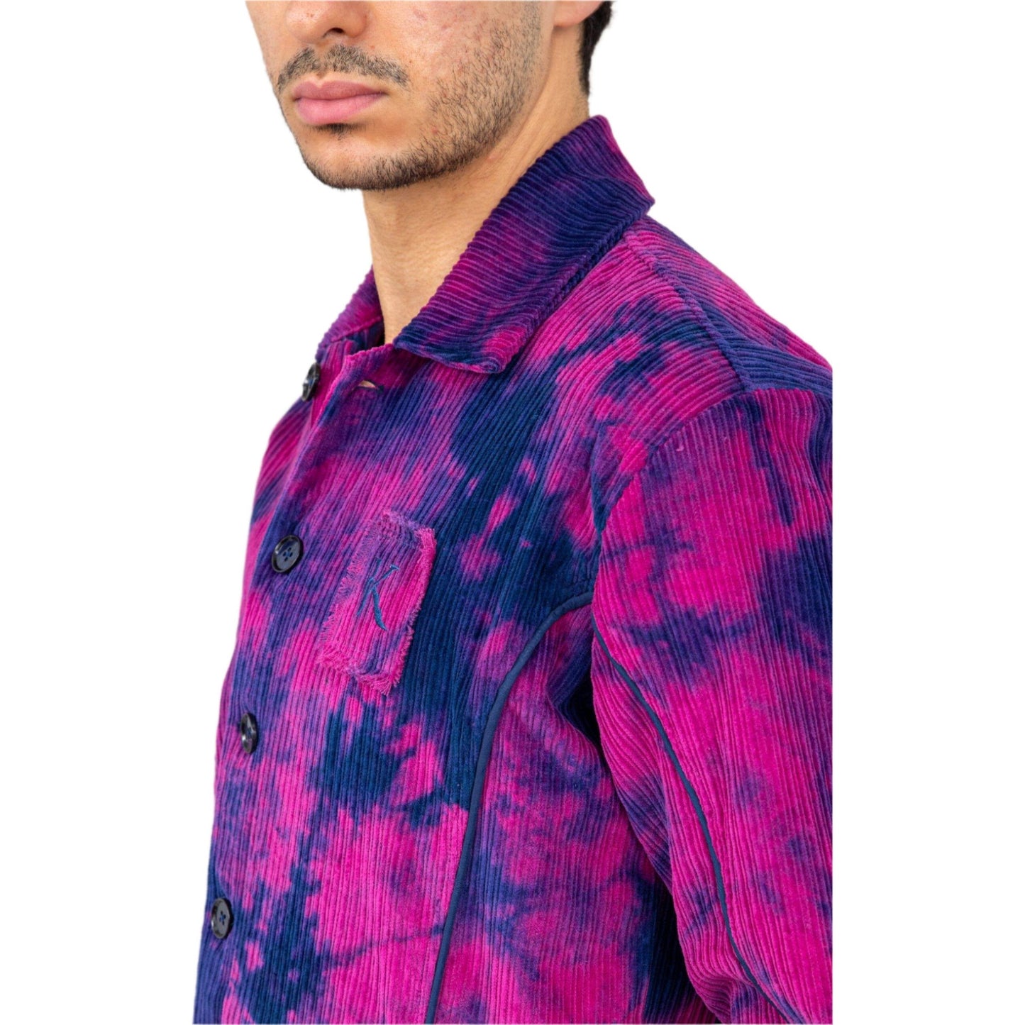 TIE DYE CORDUROY JACKET MEN - Janta Kumari