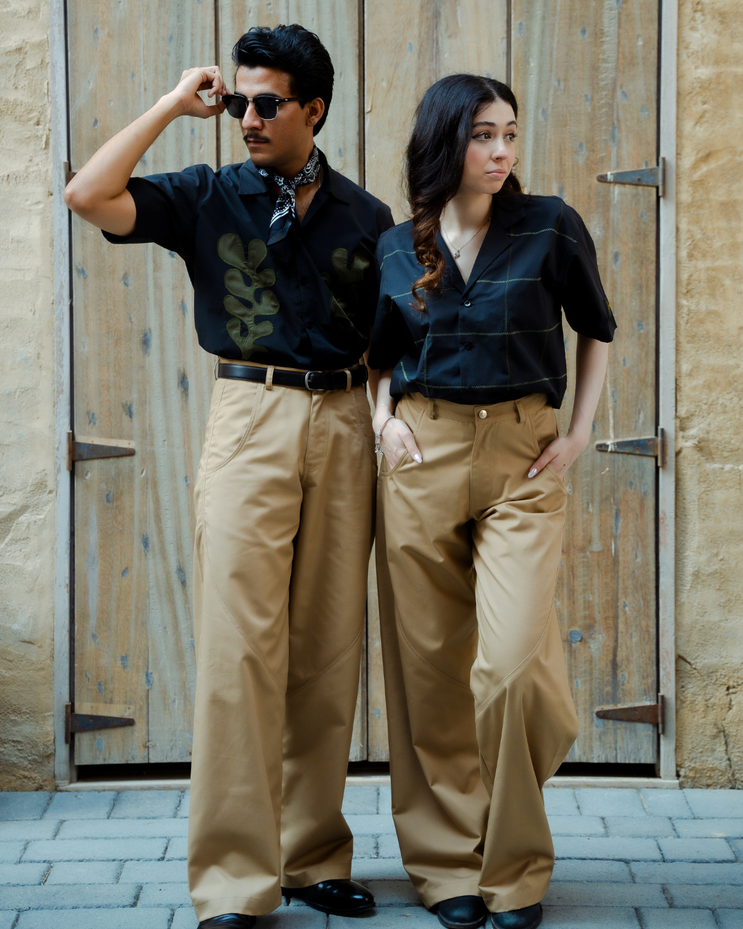 Leafline Camp Shirt | Leaf Line Graphic Shirt | Janta Kumari