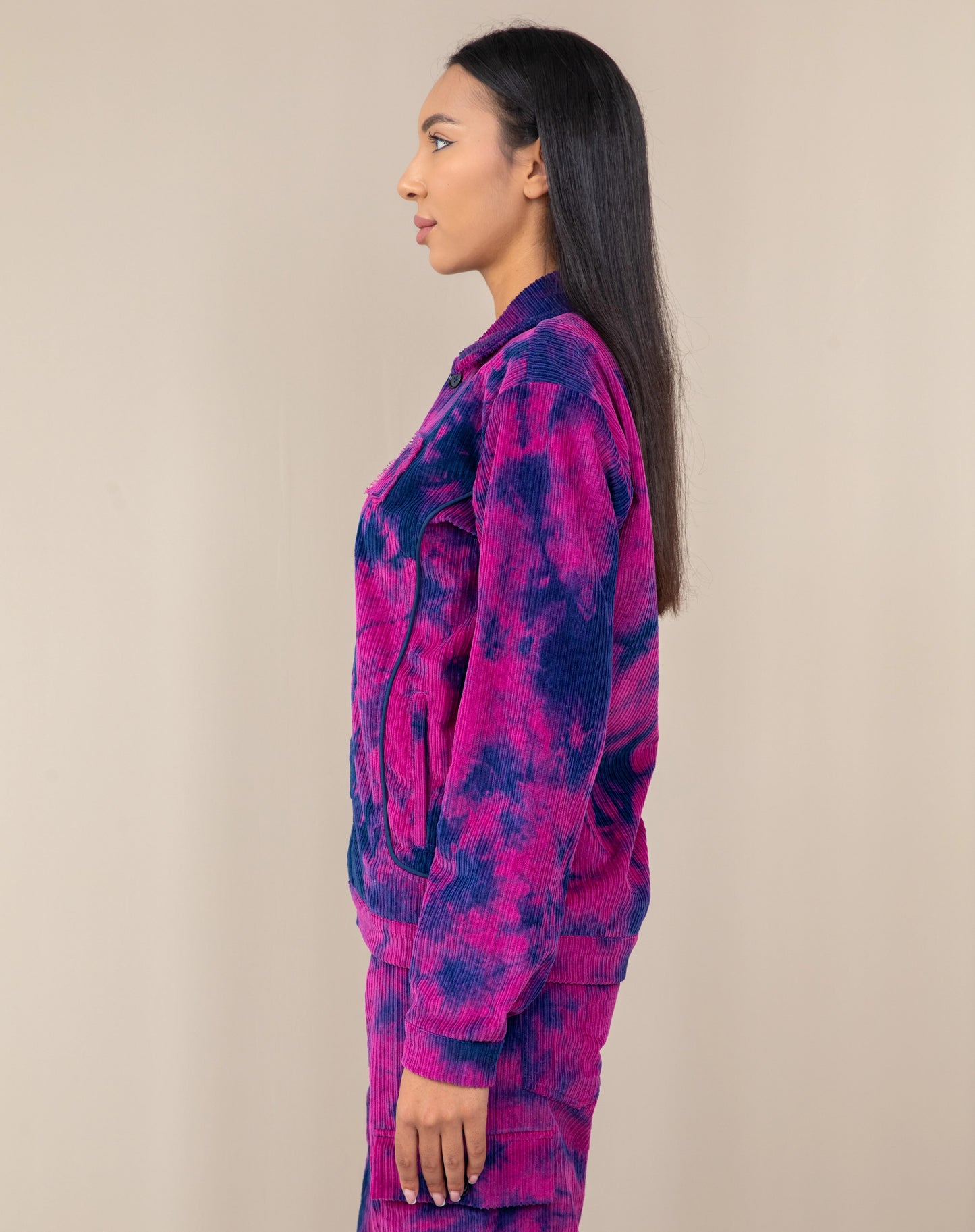 TIE DYE CORDUROY JACKET WOMEN