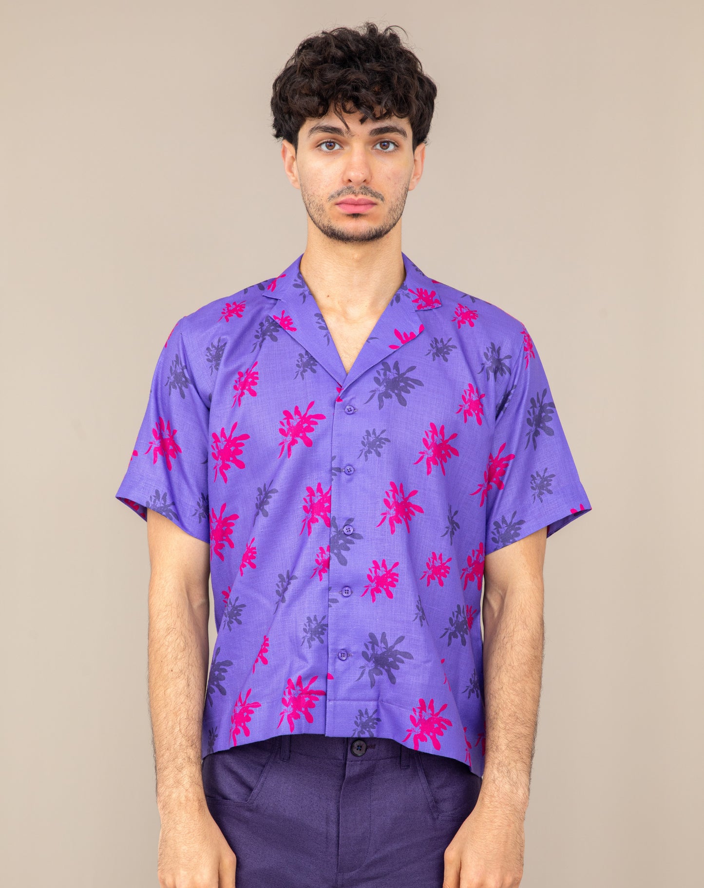 FLORAL HAWAIIAN PRINT SHIRT