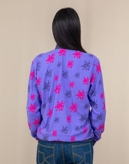 FLORAL PRINTED BOMBER JACKET WOMEN