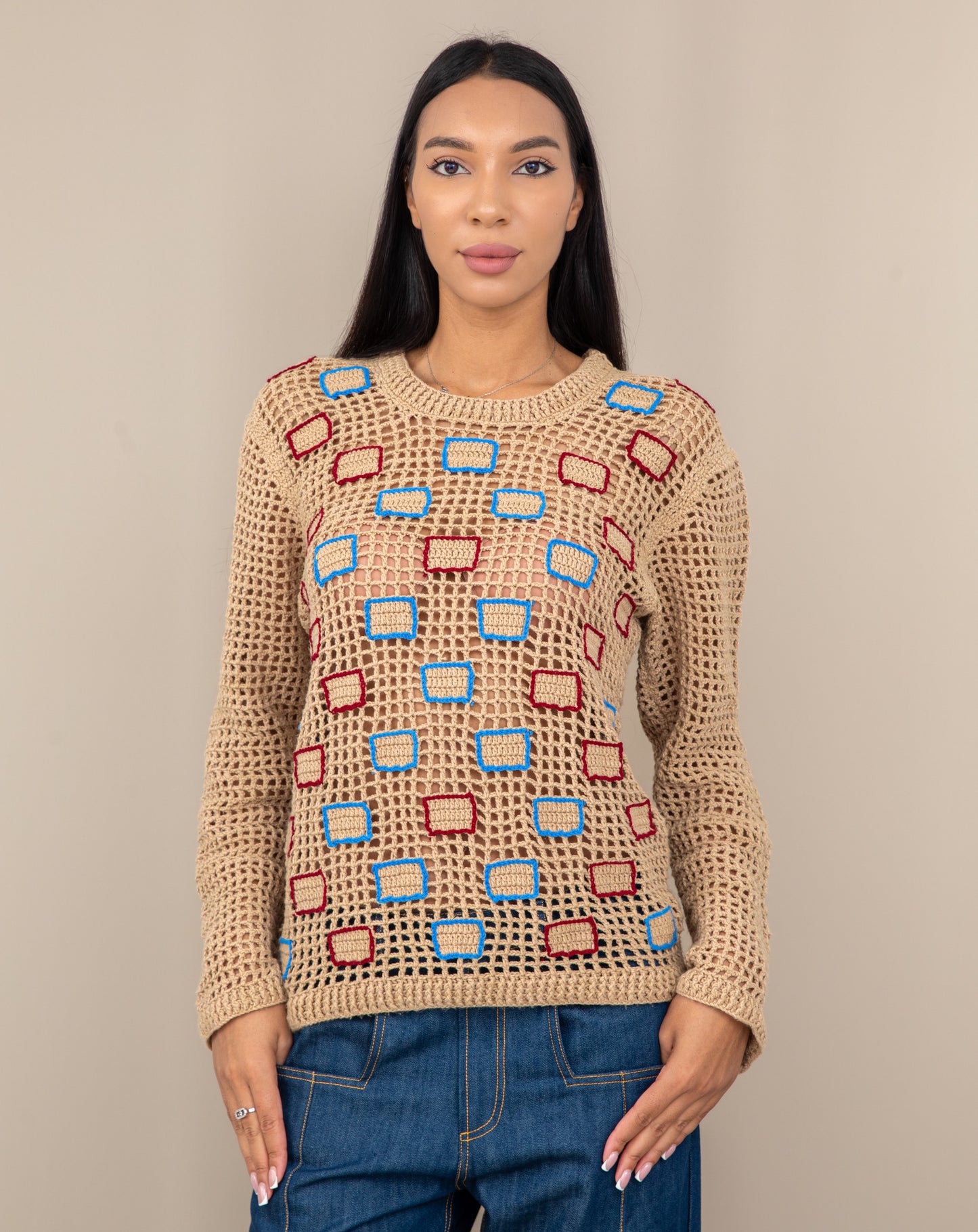 SUNSET CROCHET PULLOVER WOMEN