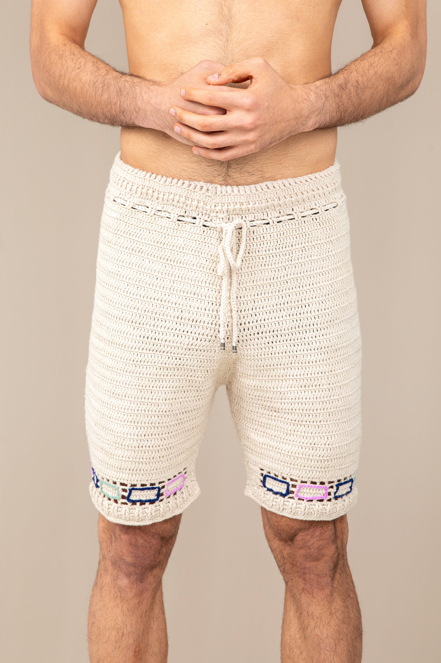 SUNSET CROCHET SHORTS