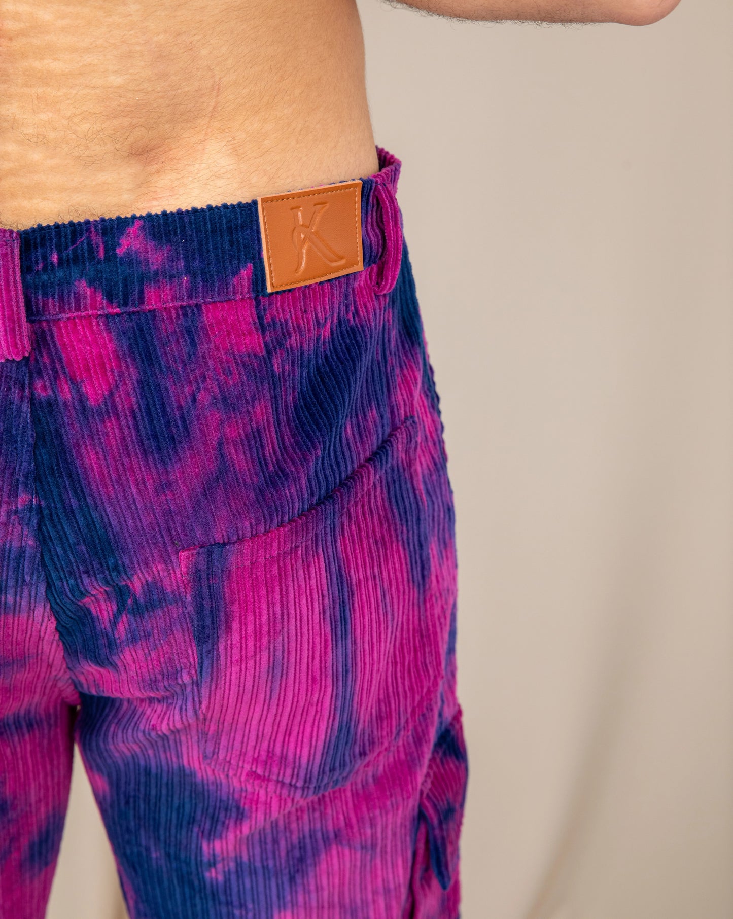 TIE DYE CORDUROY PANTS