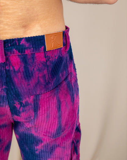 TIE DYE CORDUROY PANTS