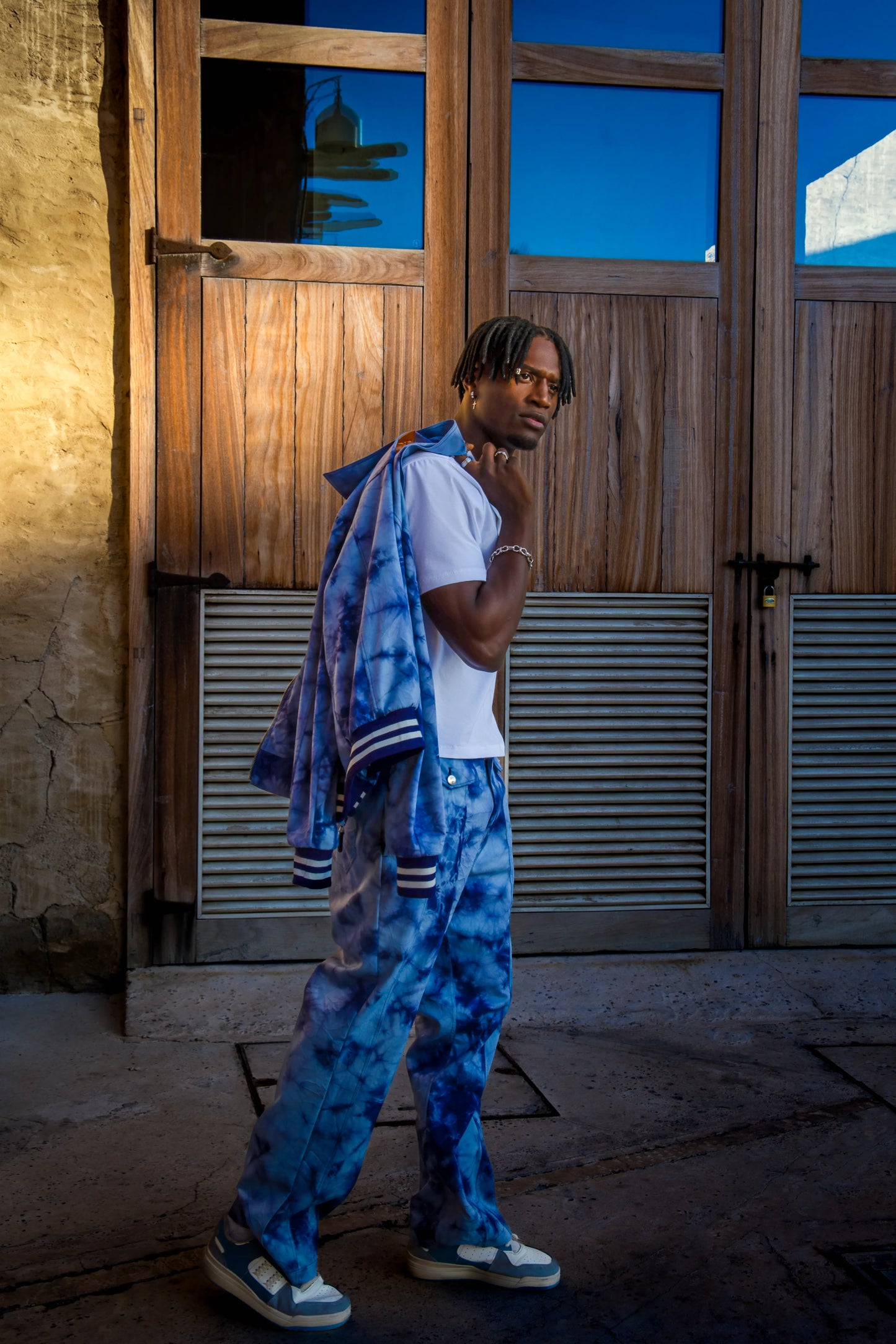 TIE DYE DENIM PANTS