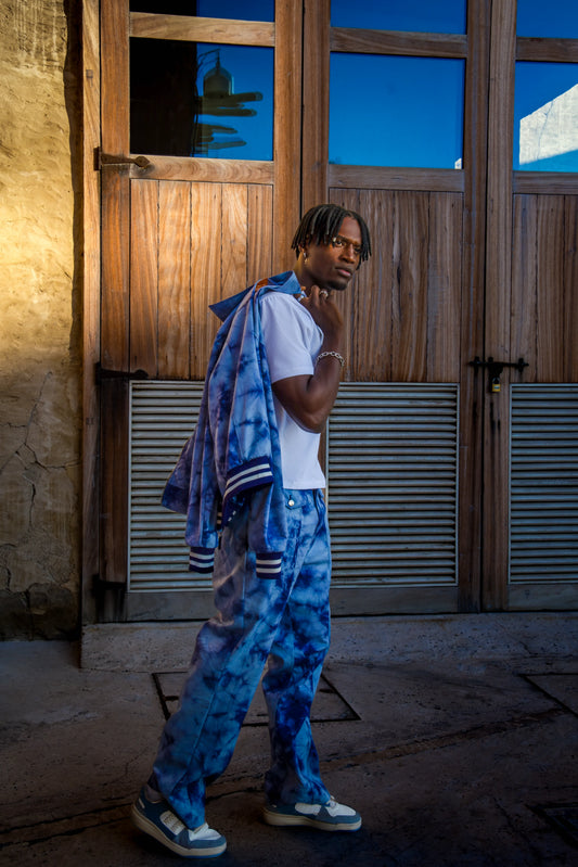 TIE DYE DENIM PANTS
