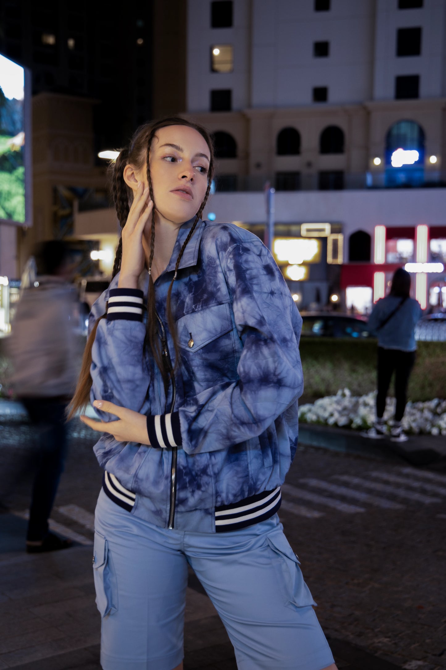 TIE DYE DENIM JACKET WOMEN