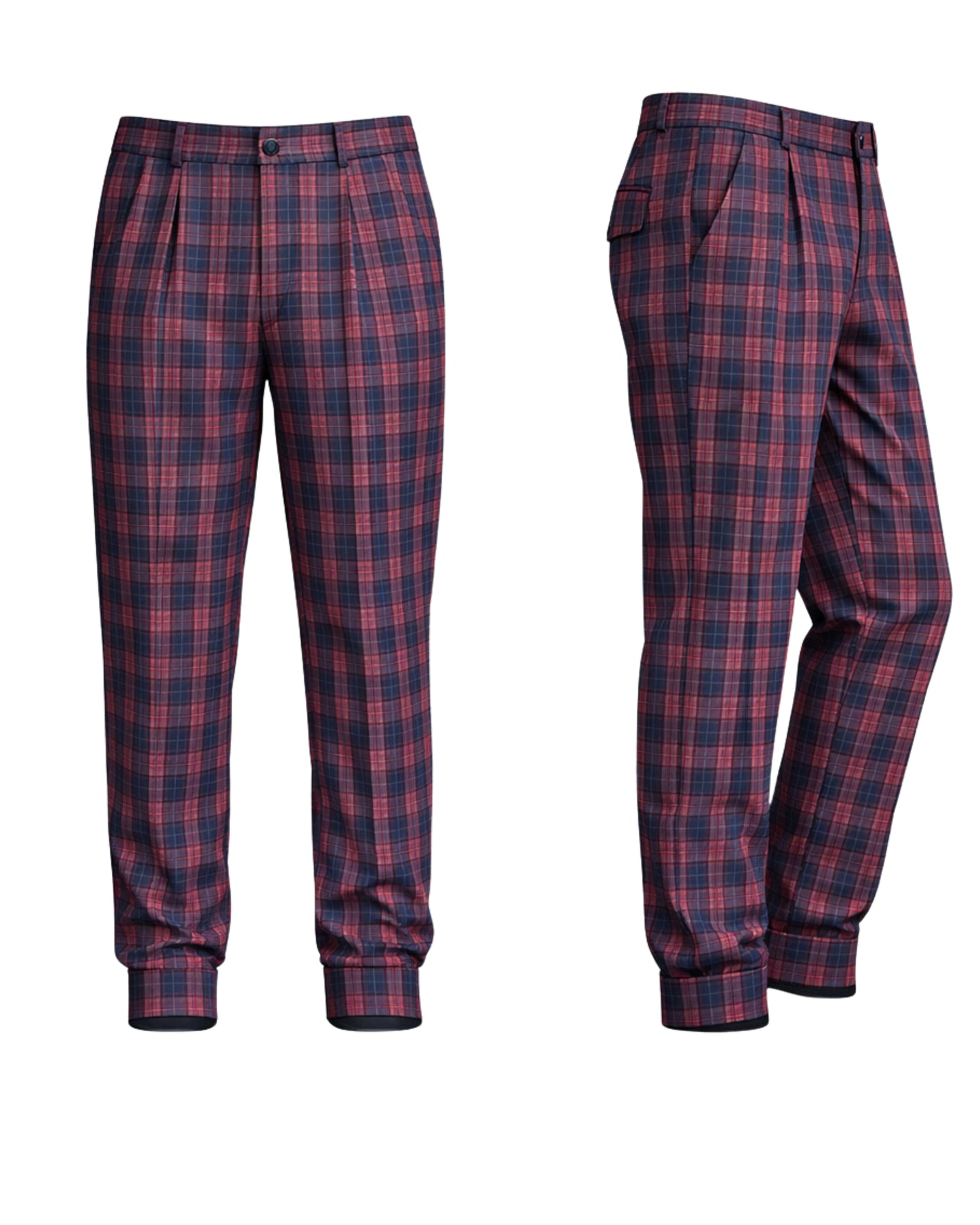 Premium Tartan Co-Ord Set – Women Waistcoat + Pleated Trouser