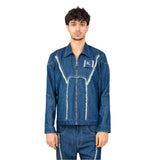 BIKER FRAY DENIM JACKET MEN