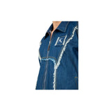 BIKER FRAY DENIM JACKET MEN