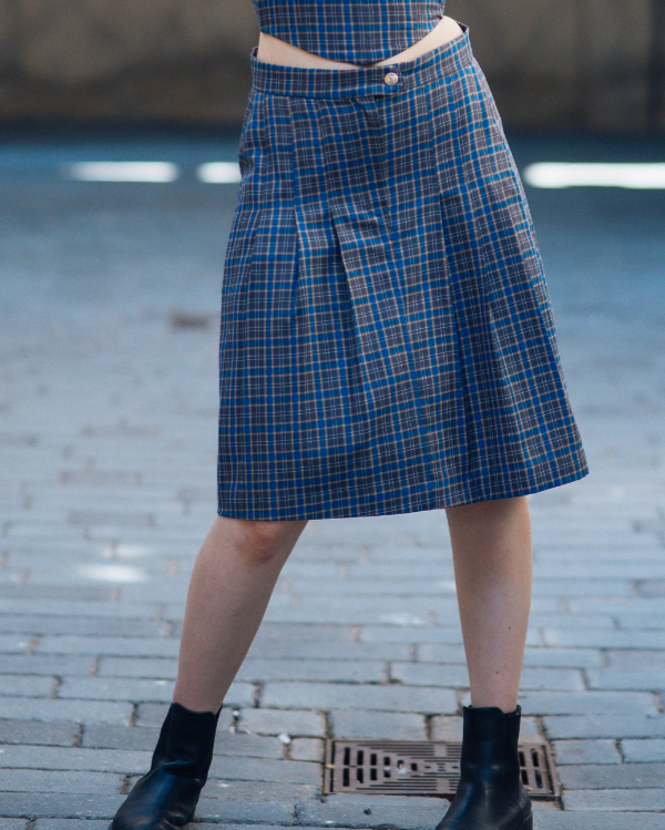 Women's Pleated Skirt | Checkmate Pleated Skirt | Janta Kumari