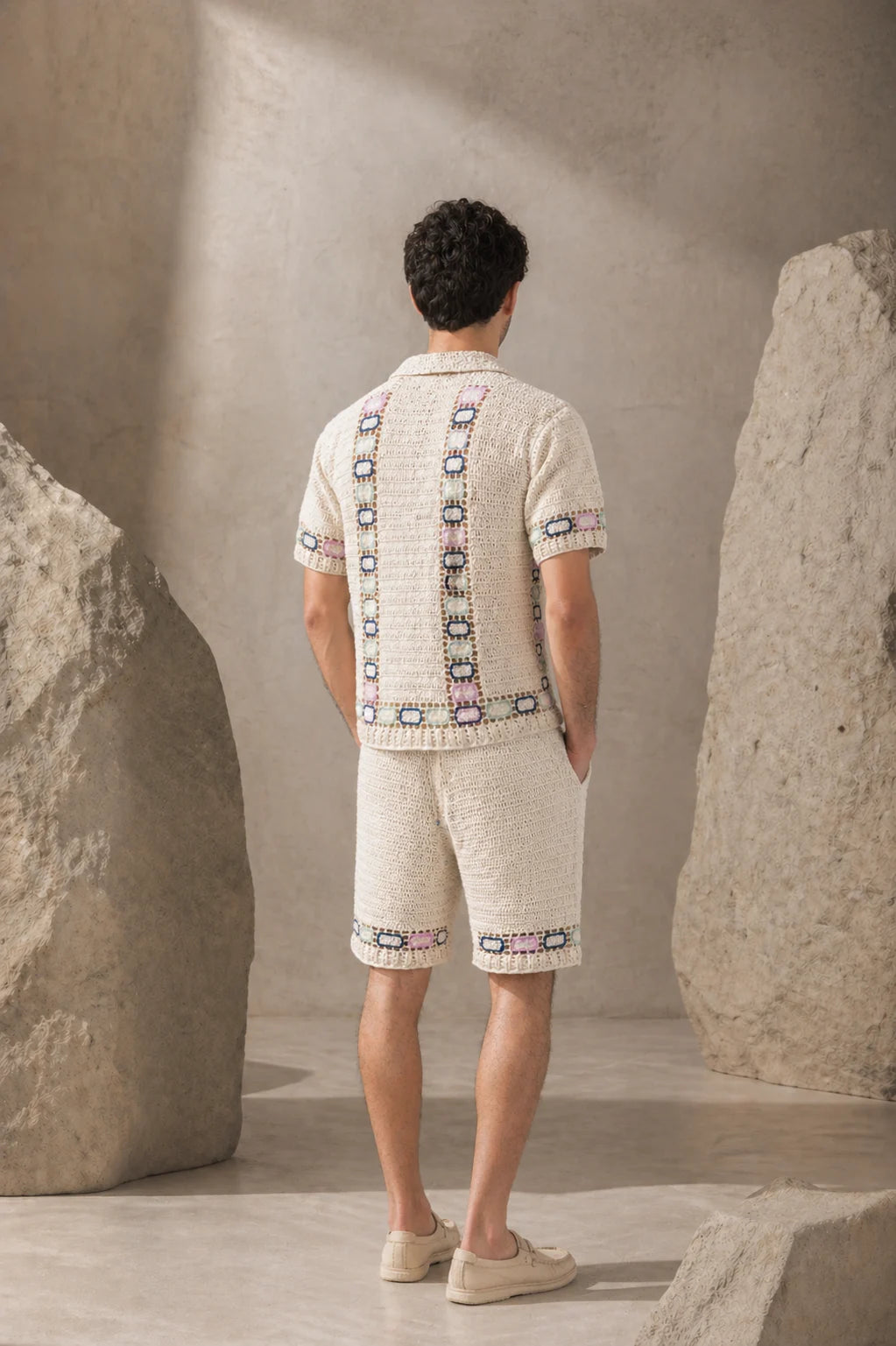 SUNSET CROCHET SHIRT MEN