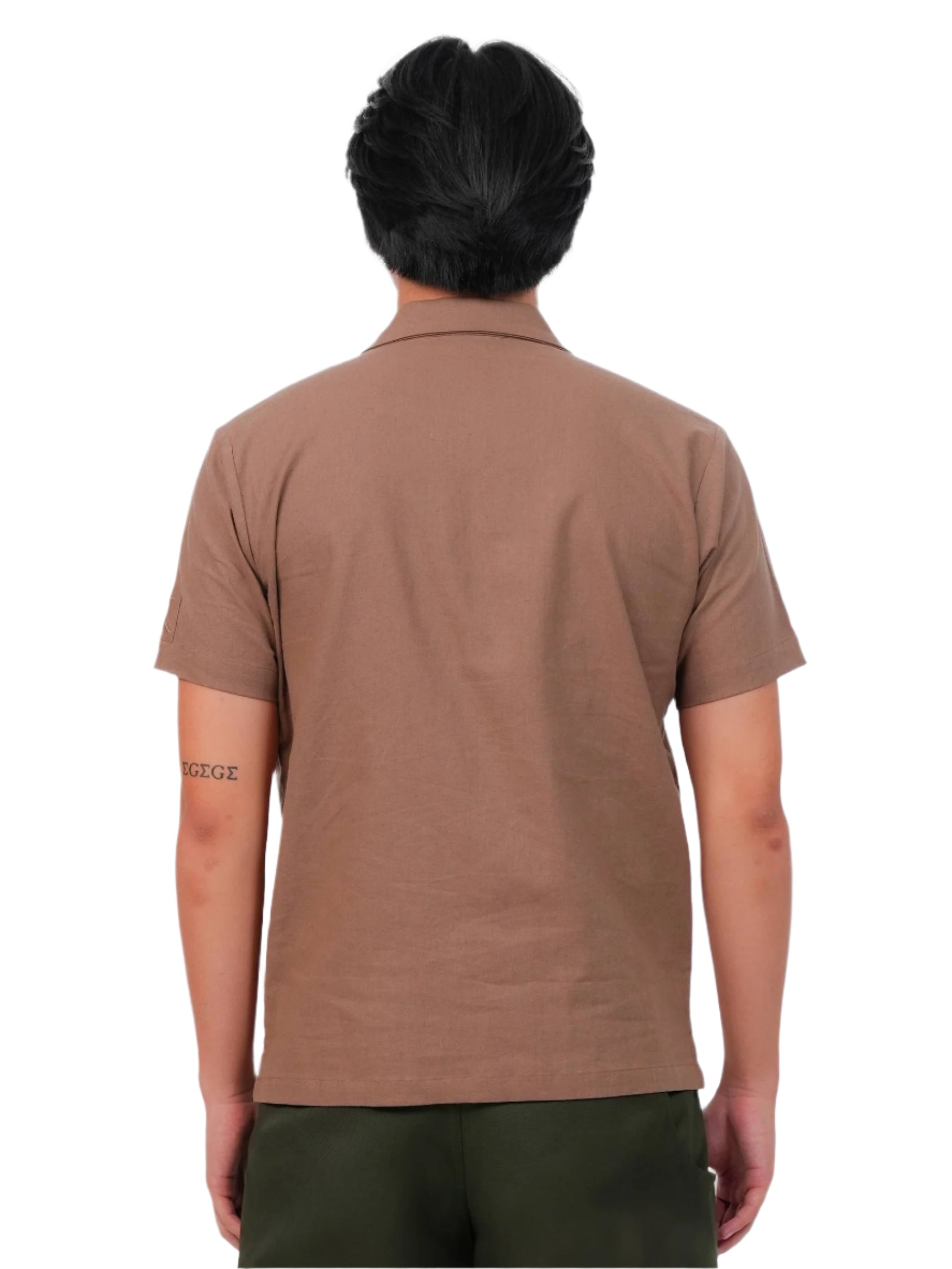 DESSERT BLOOM SHIRT MEN | CAMP COLLAR SHIRT | EMBROIDERED SHIRT | JANTAKUMARI