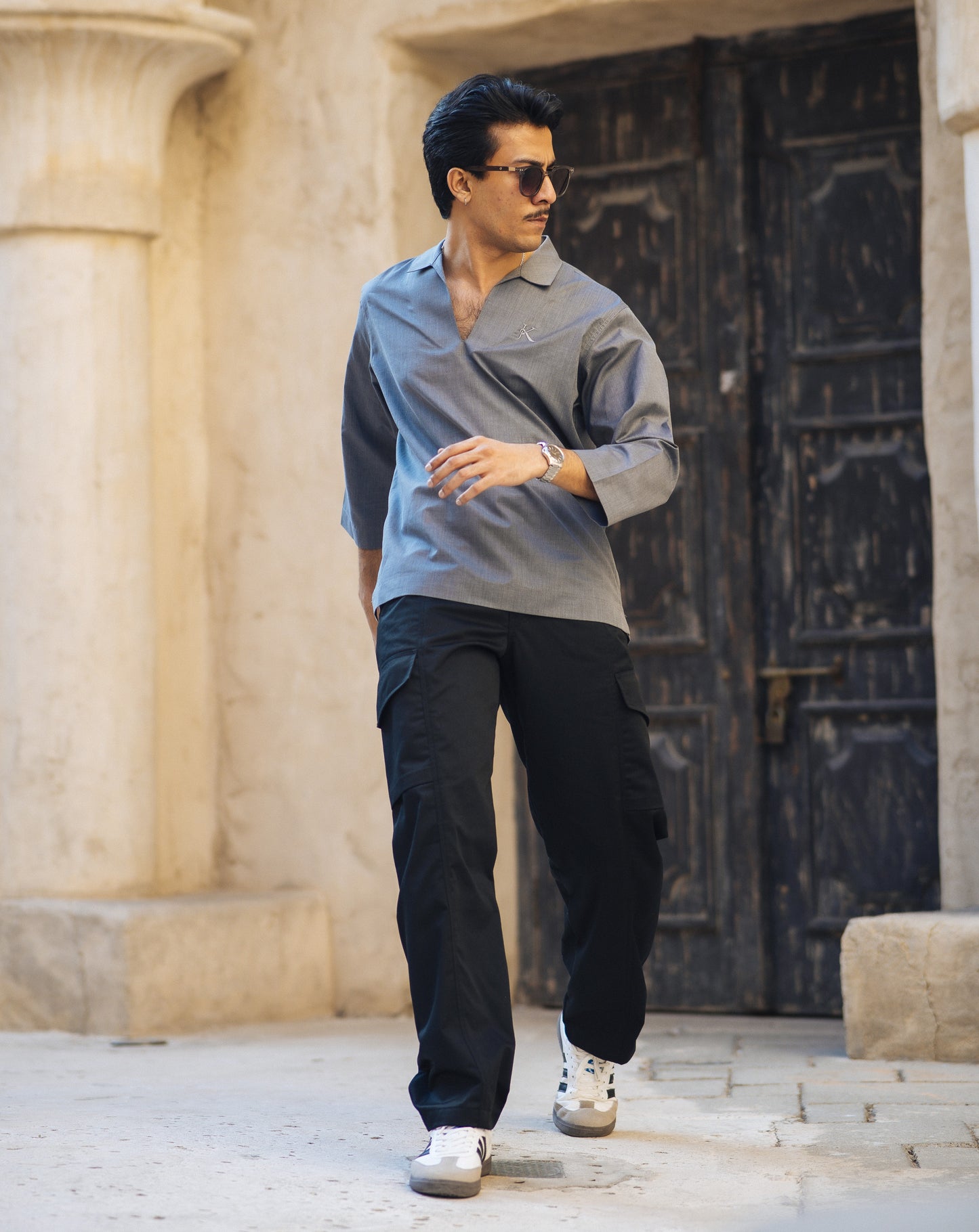 SIDE WIRE CARGO TROUSERS