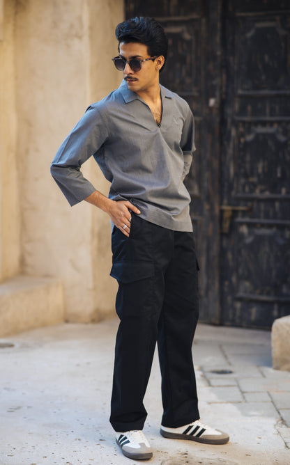 SIDE WIRE CARGO TROUSERS