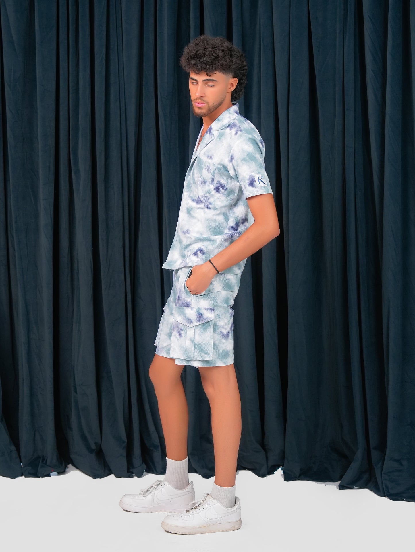 MARBLE TIE DYE SHORTS MEN