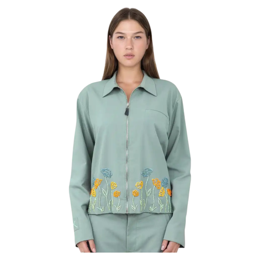 Floral Embroidery Shirt | Women's Embroidery Shirt | Janta Kumari
