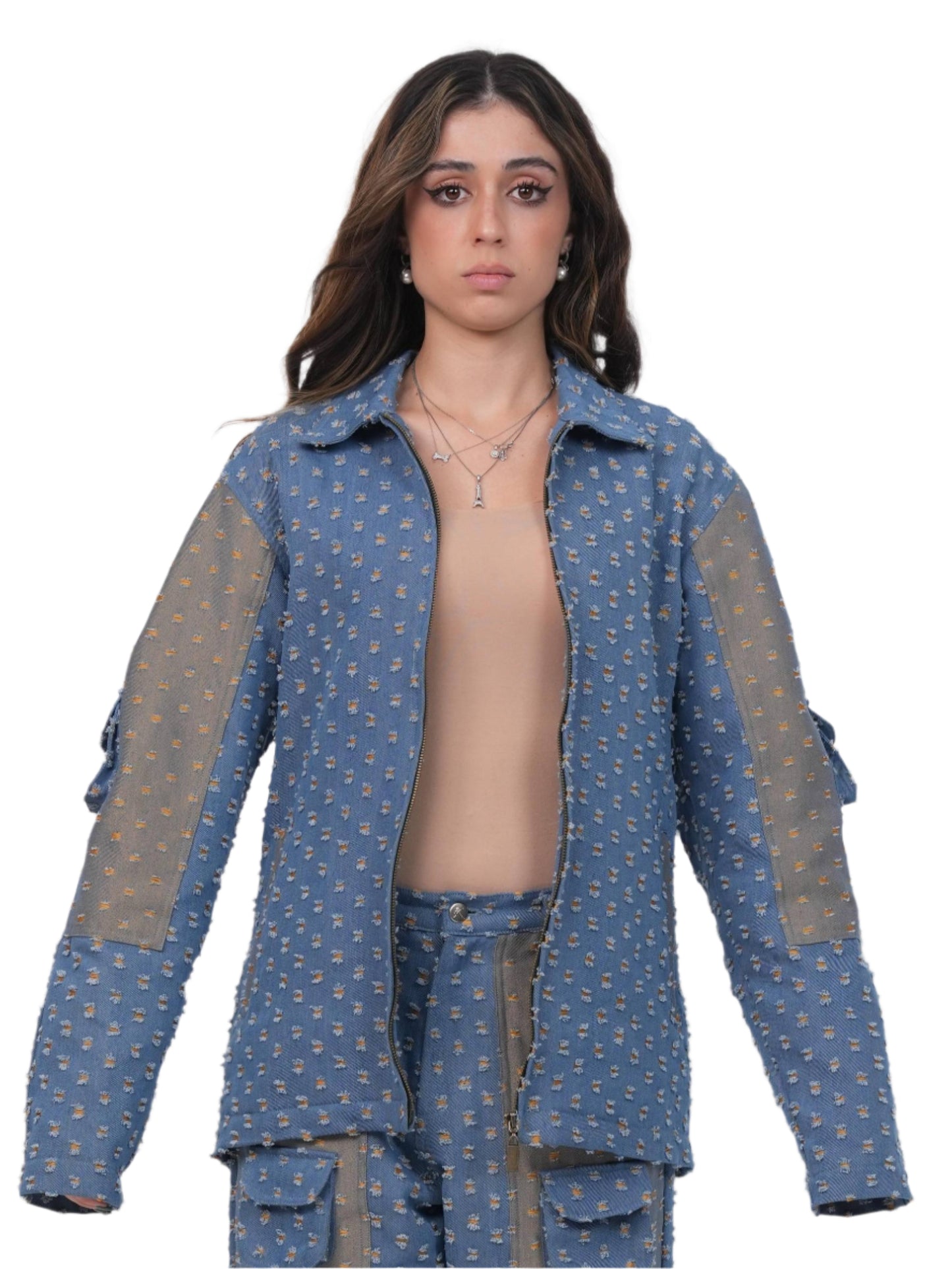GLIDED FRAY DENIM JACKET WOMEN | DENIM JACKET | JANTAKUMARI