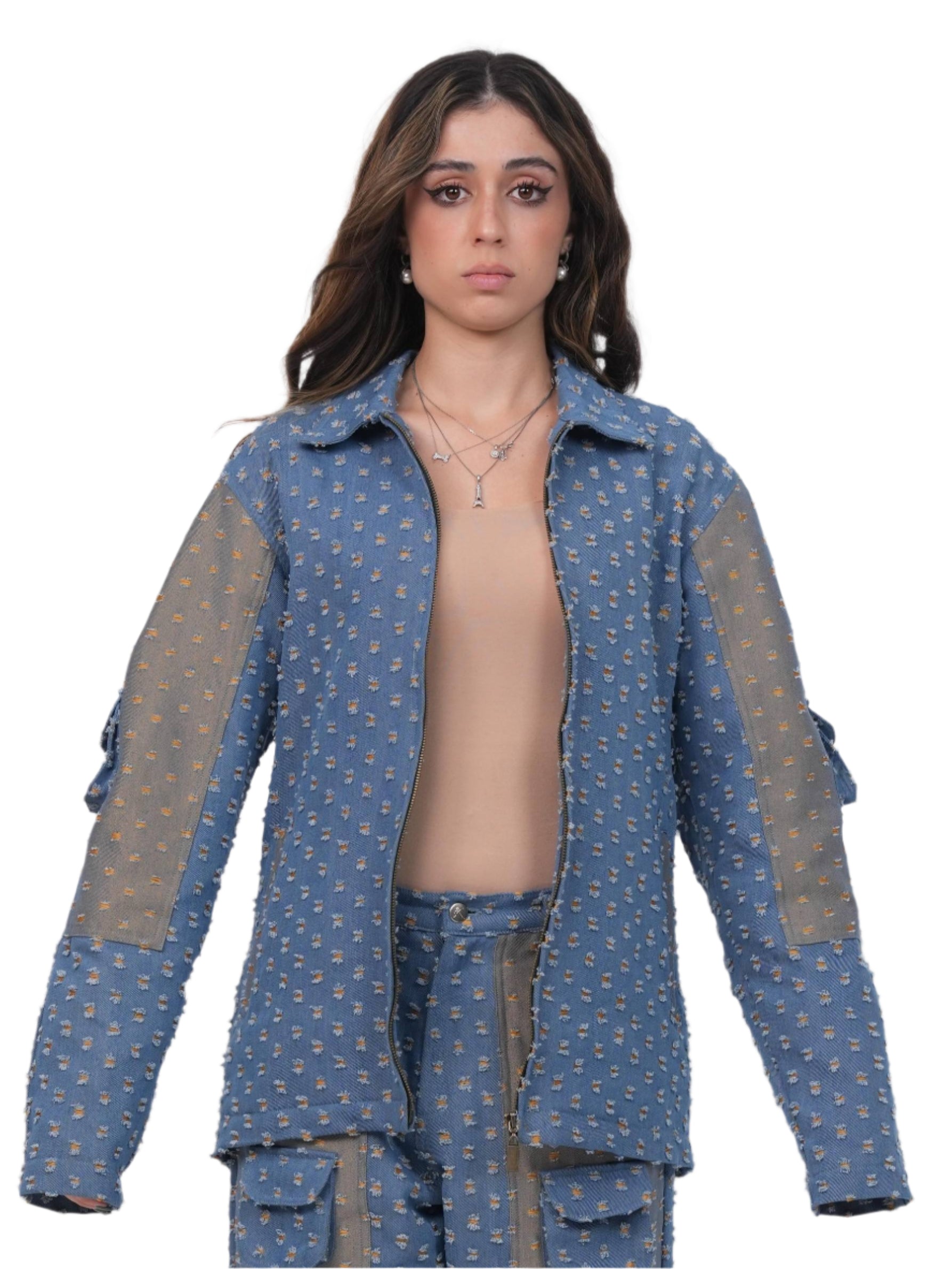 GLIDED FRAY DENIM JACKET WOMEN | DENIM JACKET | JANTAKUMARI
