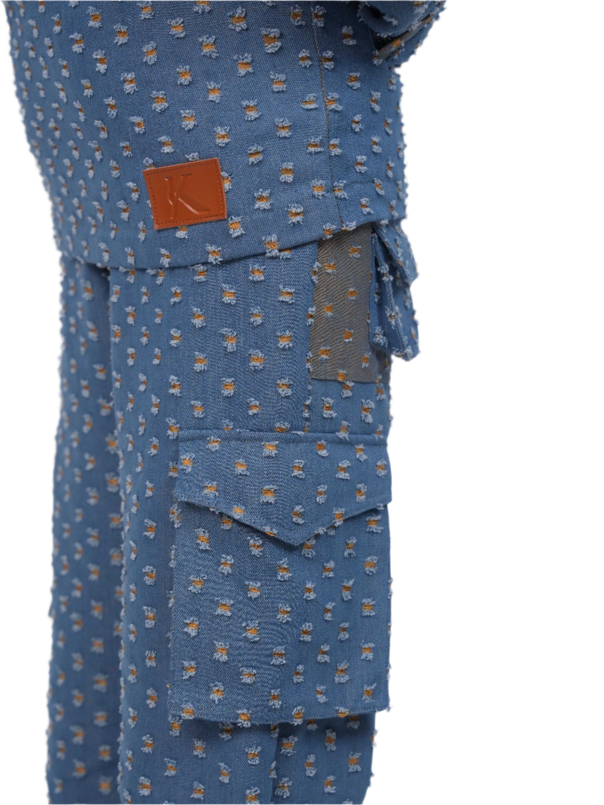GLIDED FRAY DENIM TROUSERS WOMEN | DENIM PANTS WOMEN | JANTAKUMARI