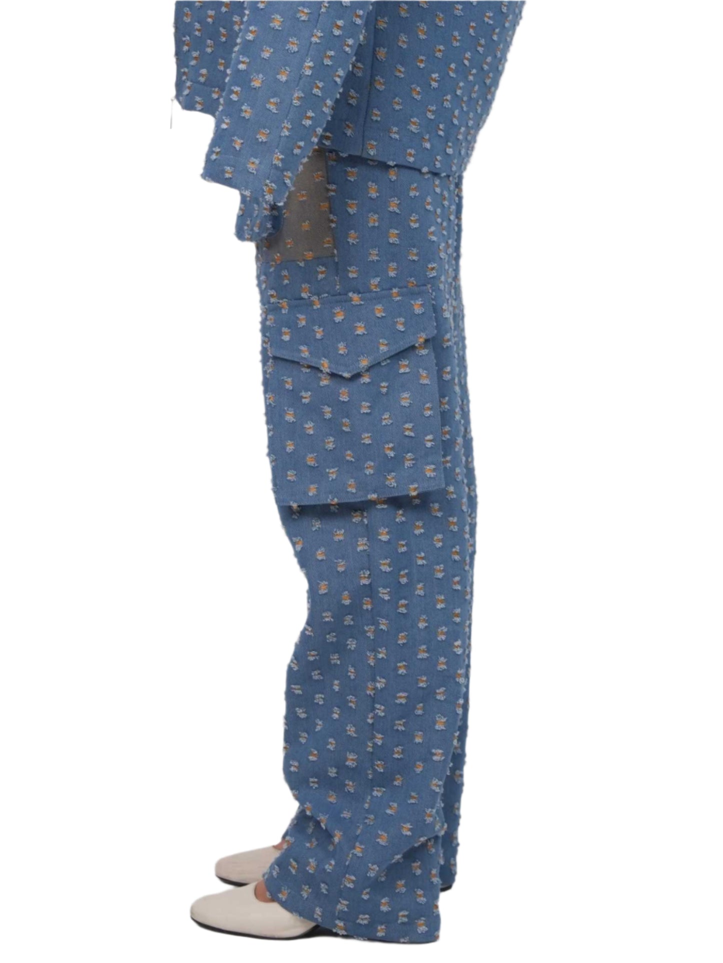 GLIDED FRAY DENIM TROUSERS WOMEN | DENIM PANTS WOMEN | JANTAKUMARI