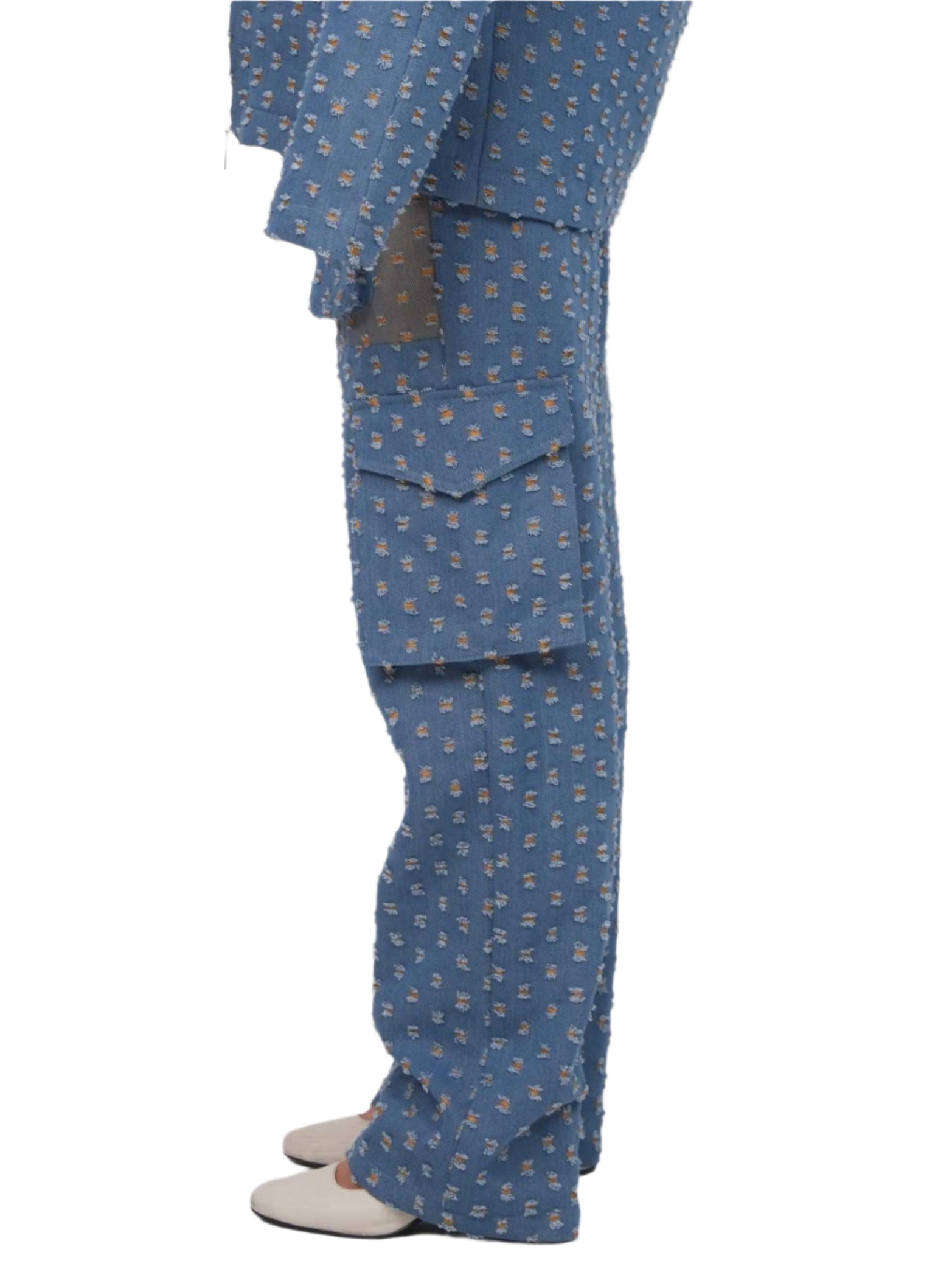 GLIDED FRAY DENIM TROUSERS WOMEN | DENIM PANTS WOMEN | JANTAKUMARI