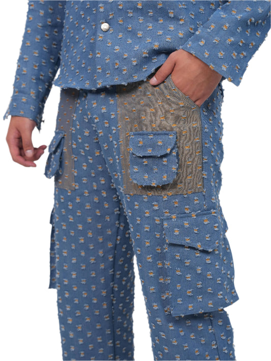 GLIDED FRAY DENIM TROUSER MEN | DENIM PANTS | JANTAKUMARI