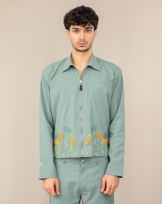 FLORAL EMBROIDERY SHIRT MEN