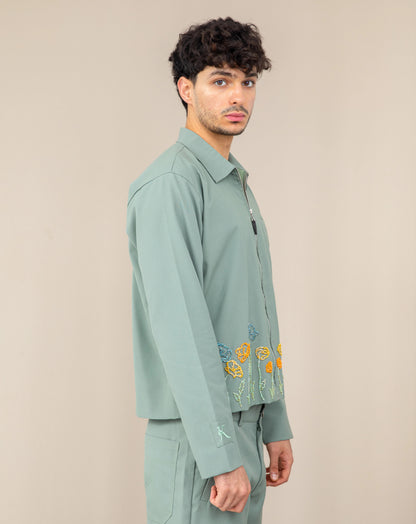 FLORAL EMBROIDERY SHIRT MEN