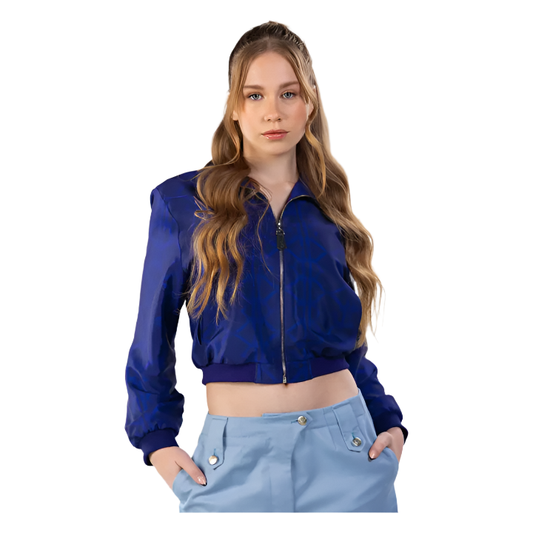 JK MONOGRAM BOMBER JACKET - Janta Kumari 