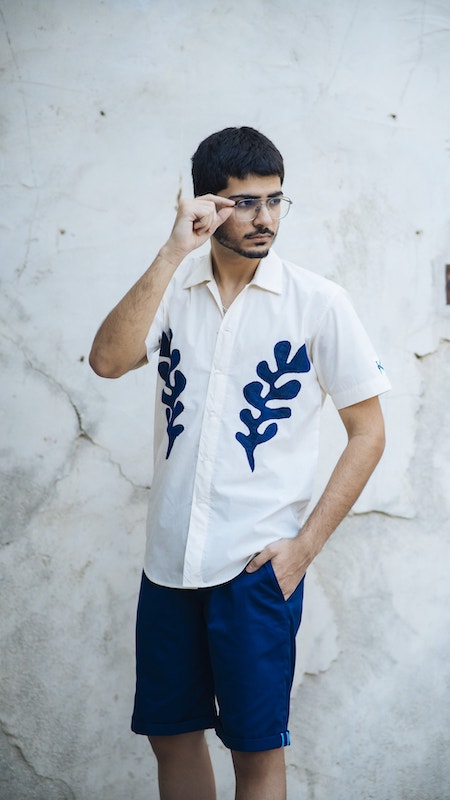 Camp Collar Shirt | Leaf Printed Shirt | Janta Kumari
