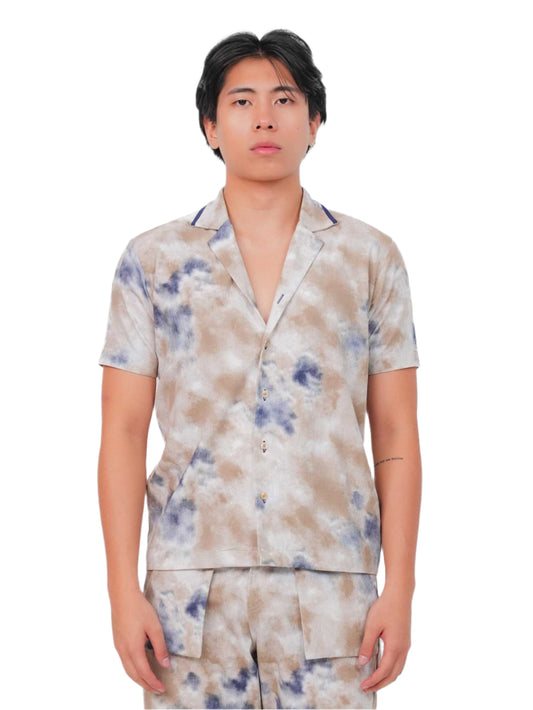 MARBLEWAVE SHIRT MEN | CAMP COLLAR | CASUAL WEAR | EVERYDAY WEAR