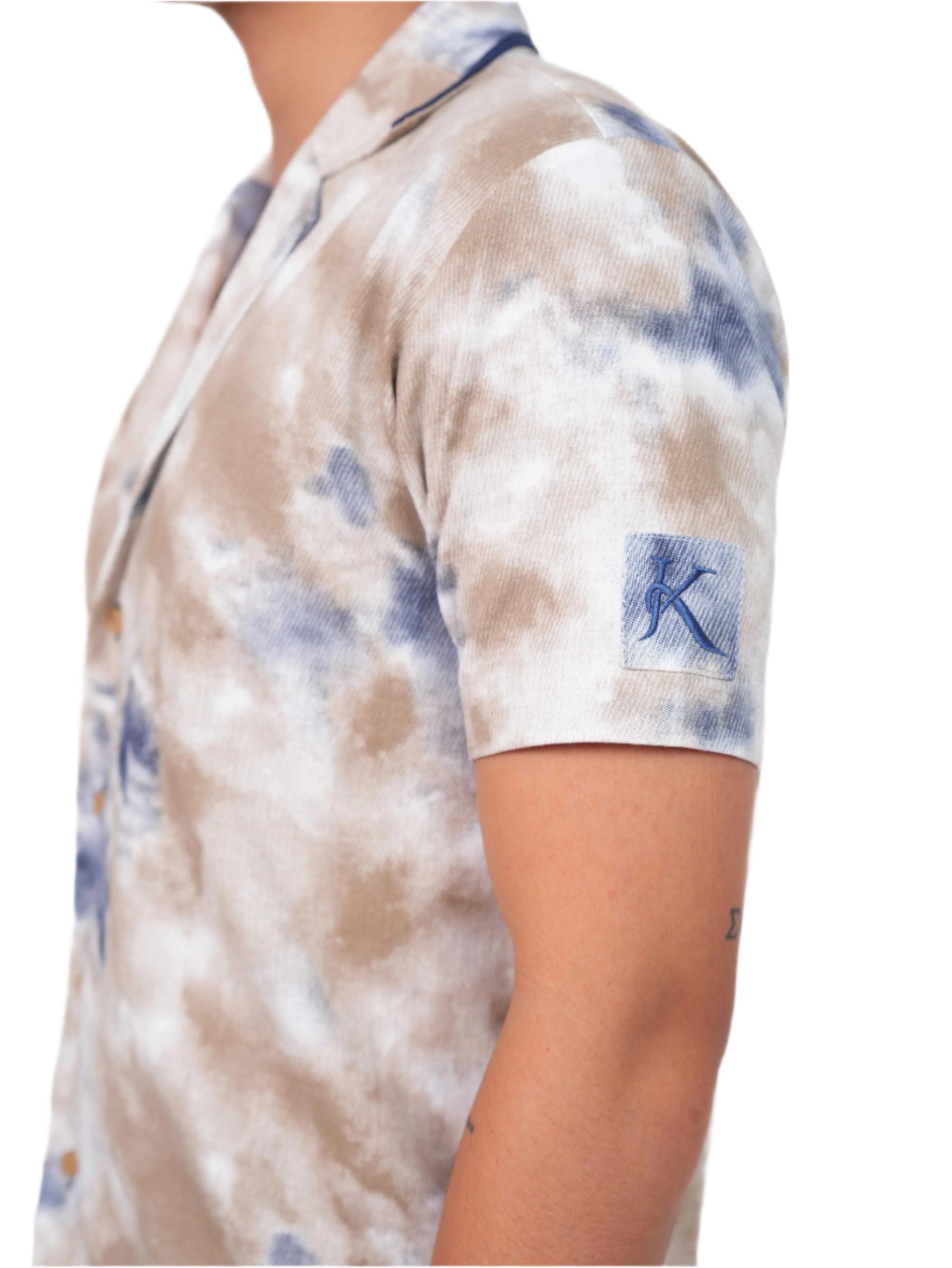 MARBLEWAVE SHIRT MEN | CAMP COLLAR | CASUAL WEAR | EVERYDAY WEAR