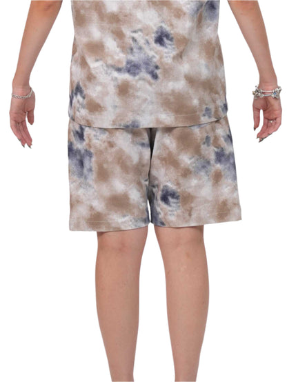 MARBLEWAVE SHORT WOMEN | CASUAL SHORTS | EVERYDAY WEAR | TIE DYE | JANTAKUMARI