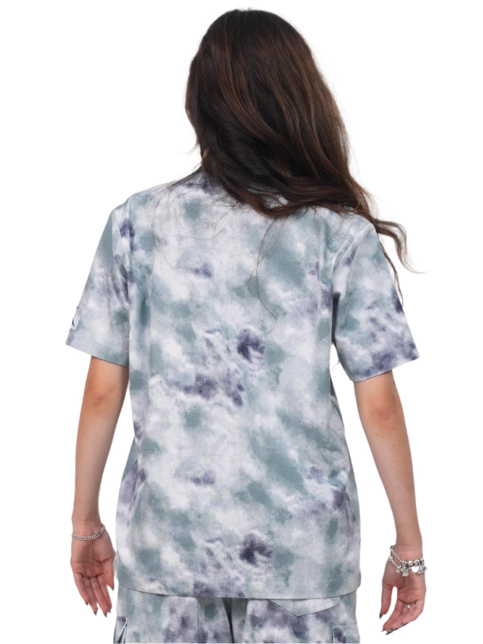 MARBLE TIE DYE CAMP SHIRT WOMEN | CAMP SHIRT WOMEN | DAILY WEAR | JANTAKUMARI