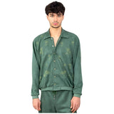 OLIVE GREEN EMBROIDERY BOMBER JACKET
