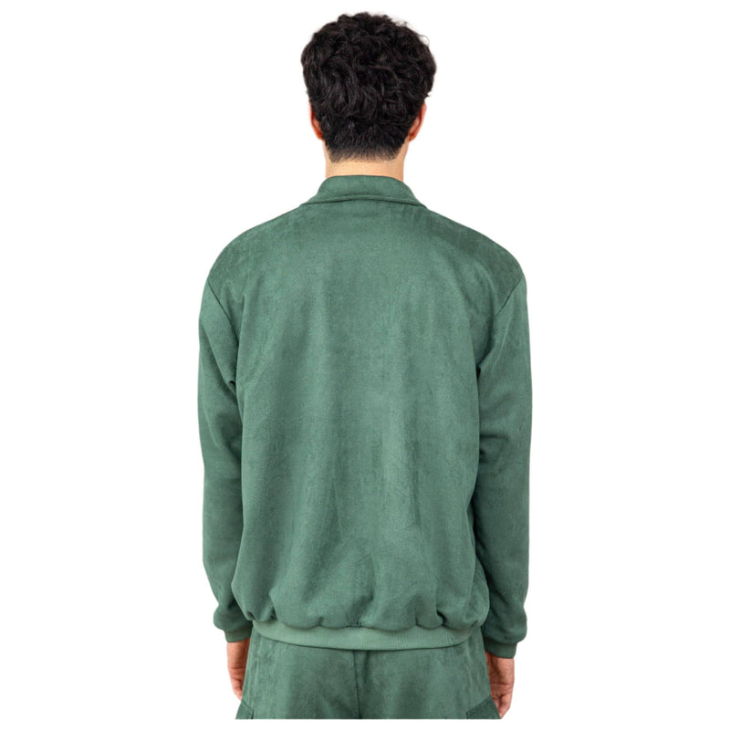 OLIVE GREEN EMBROIDERY BOMBER JACKET